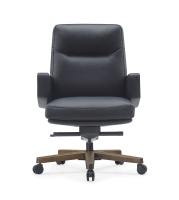 Изображение кресло rv design rafael-m (b2119) кожа черная